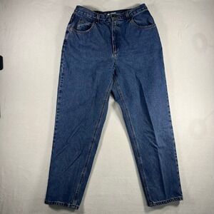 Liz Claiborne Classic Fit Women Jeans Blue Denim Size 14S Straight Leg Mom Jean